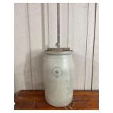 Salt Glazed Butter Churn w/Lid & Dasher