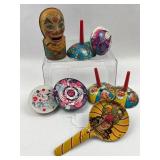 J. Chein & Co. Bank & 7 Tin Litho Toys
