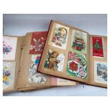 Pair Mid-C. Card & Ephemera Scrapbooks