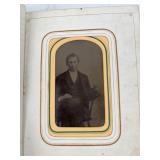 Victorian Leather Photo Album: Tintypes