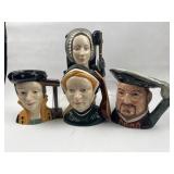 Royal Doulton Henry VIII & Wives Jugs