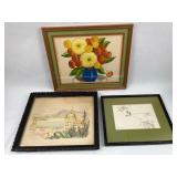 Volck, Lea & Morgan: 3 Works on Paper