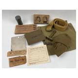 Assortment of US Military Personal Effects, Docume