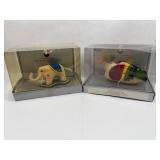 Pair Steiff Museum Felt Animal Replicas