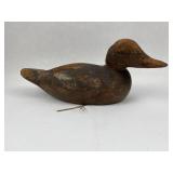 Primitive Hand-Carved Wooden Duck Decoy