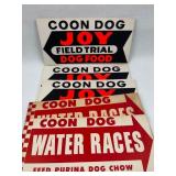 Joy & Purina Coon Dog Signs