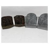 Cast Iron Angelus & Guitarist Bookends