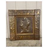 Neoclassical Repousse Helmeted Plaque