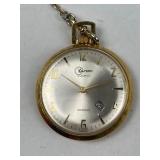 Kaltron 17 Jewel Pocket Watch w/ Chain