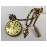 Illinois Autocrat Pocket Watch & Charm
