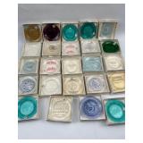 Set Pairpoint Commemorative Cup Plates