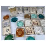 Pairpoint Glass Commem. Cup Plates