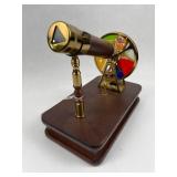 Brass & Wood Revolving Kaleidoscope