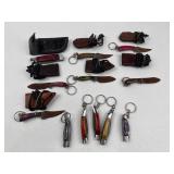 Damascus Steel Pocket & Keychain Knives