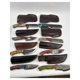 Set Custom Fixed-Blade Knives & Sheaths