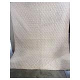 Diamond-Quilted Floral Calico Coverlet