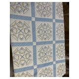 Floral & Star Embroidered Bedspread