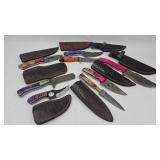 Custom Damascus Steel Knives & Sheaths