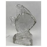 A Clear Molded Glass Angelfish Figurine