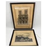 Pair Prints: Notre Dame & Rural Iceland