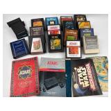 Atari 2600 Game Cartridges & Manuals