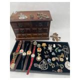 Costume Jewelry, Watches & Coins