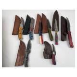 Custom Damascus & Fixed-Blade Knives