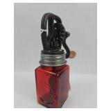 Dazey Churn & Mfg Co Ruby Glass Churn