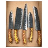 Hand-Forged Spectraply Kitchen Knives