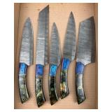 Damascus Steel Culinary Knife Set