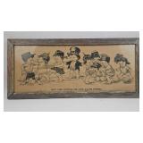 WWI Political Cartoon Print, 1915