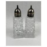 Pressed Glass Shakers & Lidded Jars