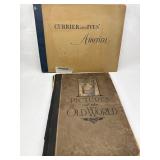 Pair Currier & Ives & Old World Books