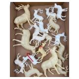 Molded Plastic Reindeer & Ornaments
