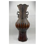 Patinated Sheet Metal Floor Vase