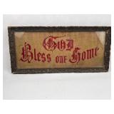 Victorian God Bless Our Home Sampler