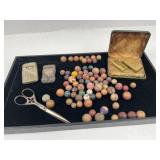 Match Safes, Roberts Scissors & Razor