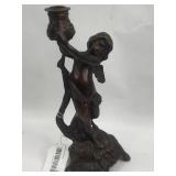 Bronze Figural Putto Candlestick