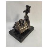 Str. Fiddler on Roof Figurine w/ Marble