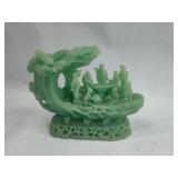 Chinese Fluorite 8 Immortals Sculpture