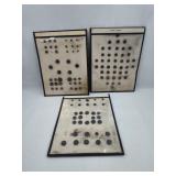 3 Glass & Metal Button Boards