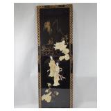 Chinese Lacquer Panel w/ MoP &