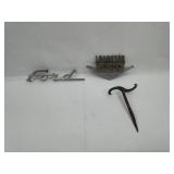 3 Auto Emblems & Hand Forged Tool
