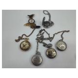 Set of 6 Watches (5 Pocket, 1 Wrist)