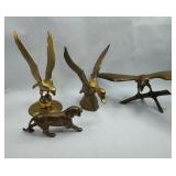 Brass Wildlife Figurines Set