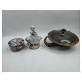 Trio of Porc. & Metal Objects