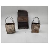 Gloria Duchin Metal Ornaments, Set 3