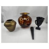 Maestri Vetrai Glass & Brass Objects
