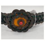 Chinese Cash Coin & Cinnabar Style Belt