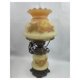 Frosted Satin Glass Hurricane Lamp